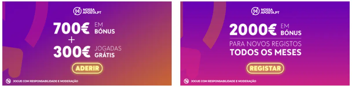 Regras para a utilização de bónus CASINO NOSSA APOSTA